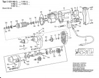 Bosch 0 601 117 041 Drill 110 V / GB Spare Parts